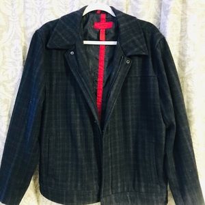 Mens Wool Plaid Jacket